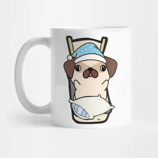 Cute pug is going to bed Mug